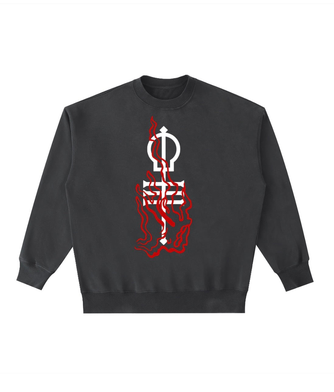 Skeleton key flames crew neck preodrer