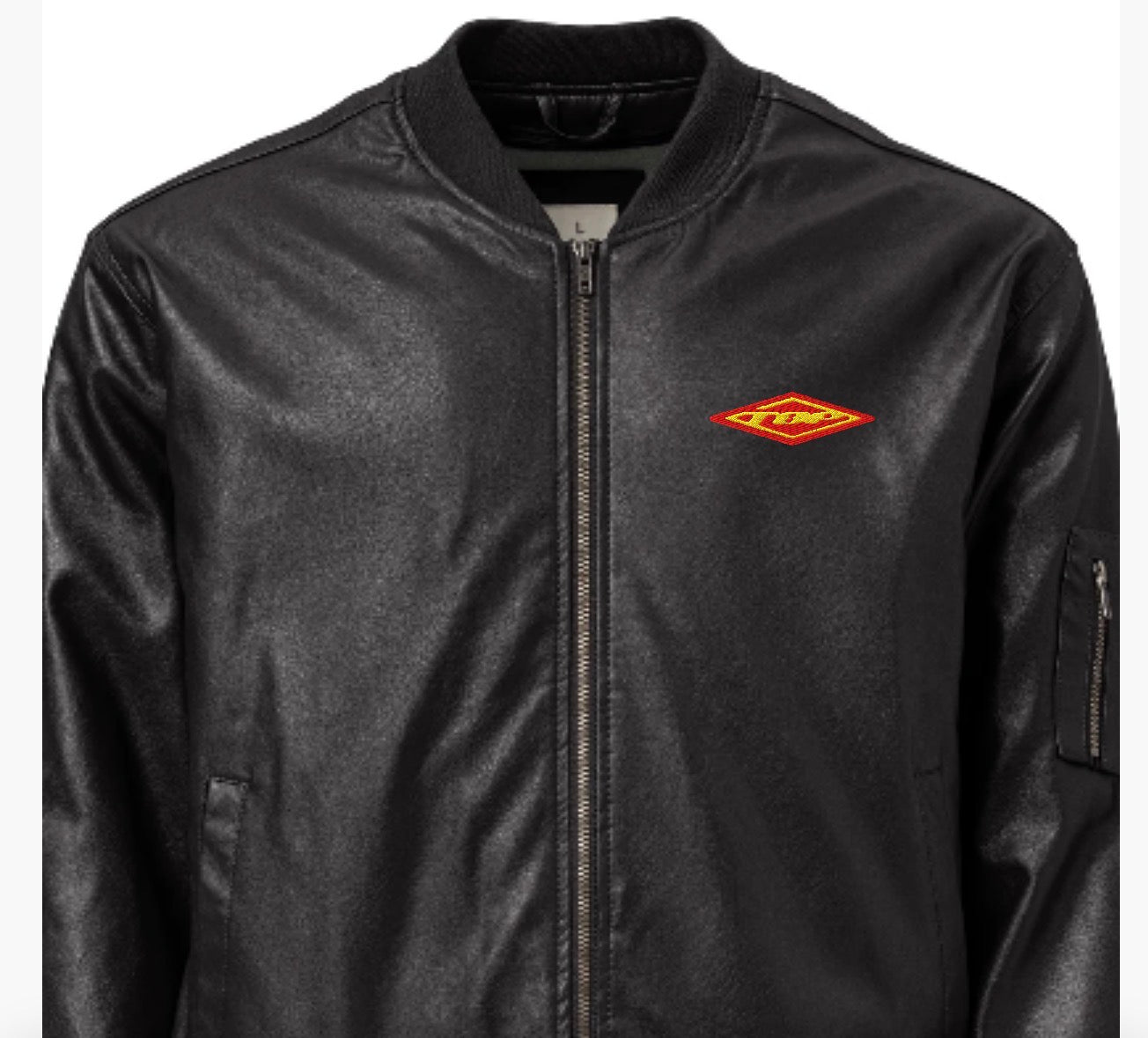 Embroidered Diamond logo bomber jacket