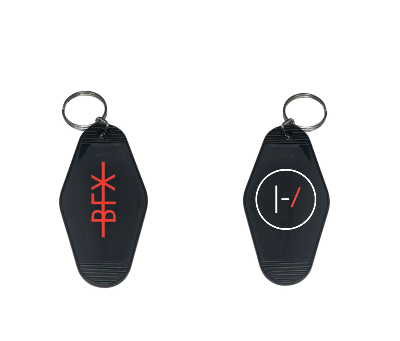 BFX wrist keychain with free hotel style keychain
