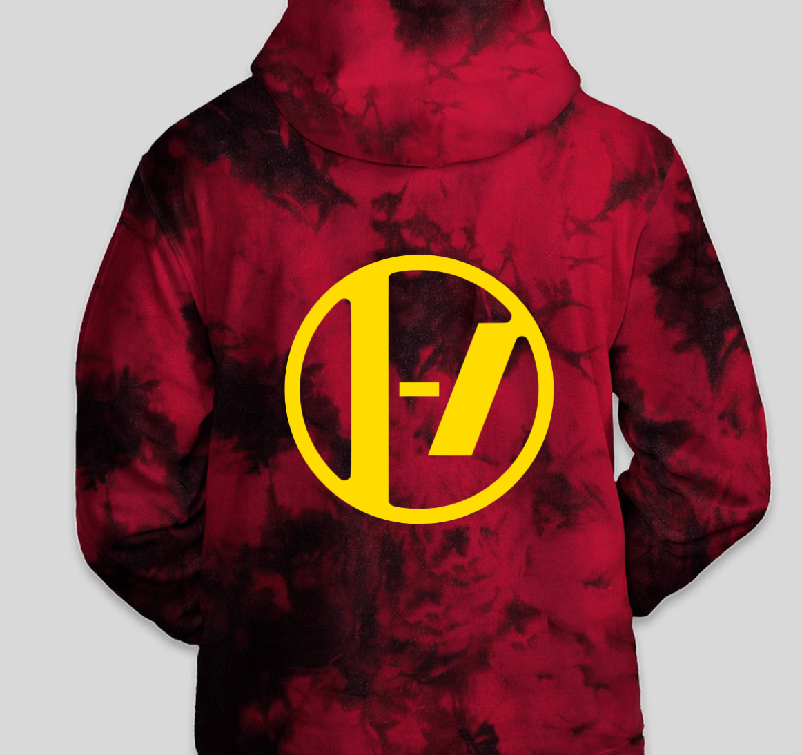 Red and Black Tye dye