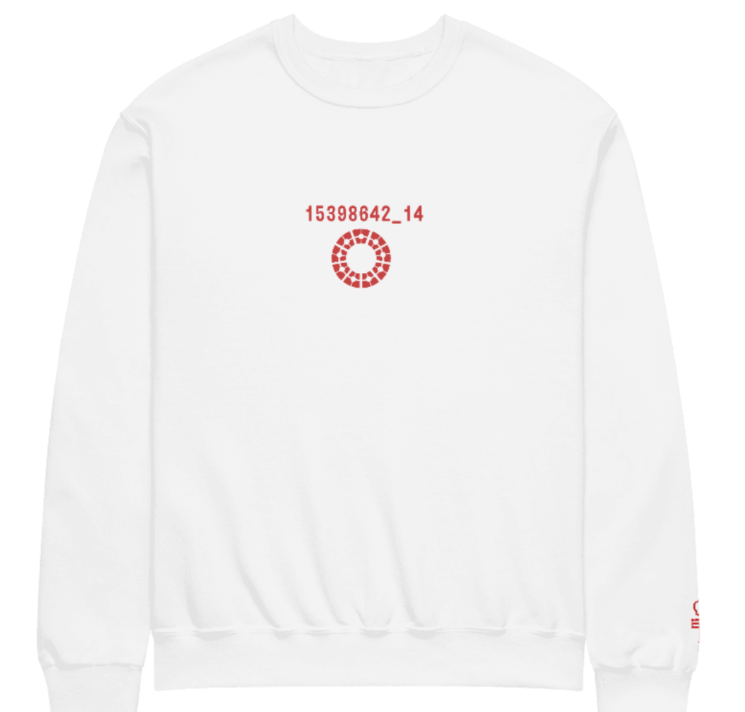 Embroidered Violation code crewneck