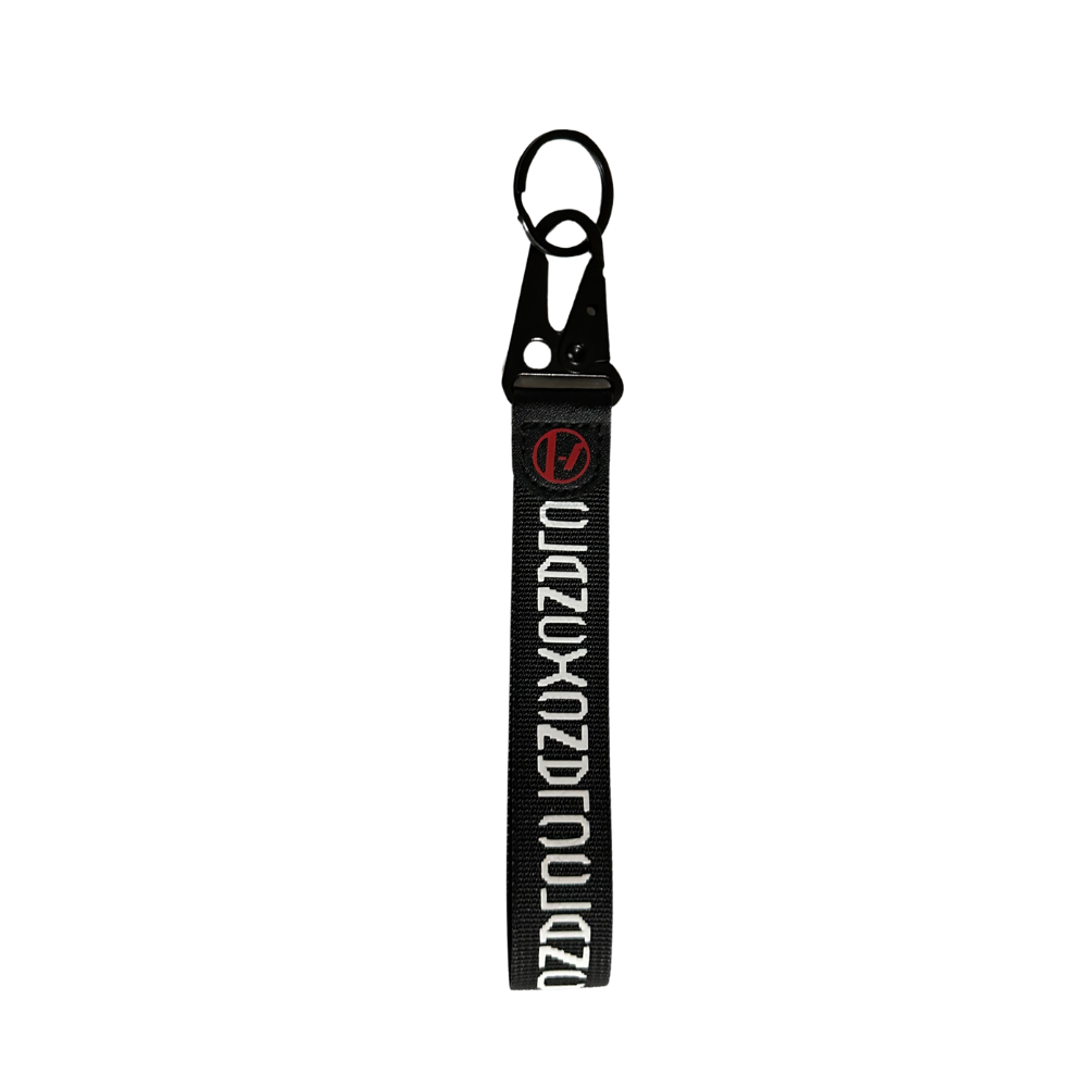 Clancy wrist keychain with logo