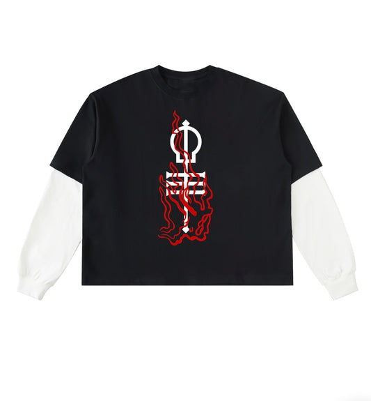 Skeleton key flame long sleeve preorder