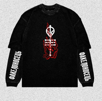 Pre-order Skeleton and alien keys T-shirt with long sleeve