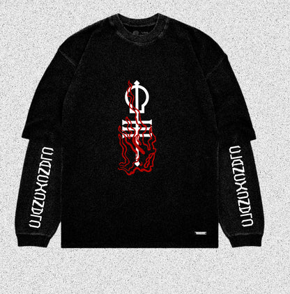 Pre-order Skeleton and alien keys T-shirt with long sleeve