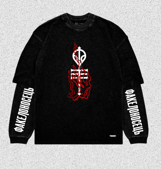 Pre-order Skeleton and alien keys T-shirt with long sleeve