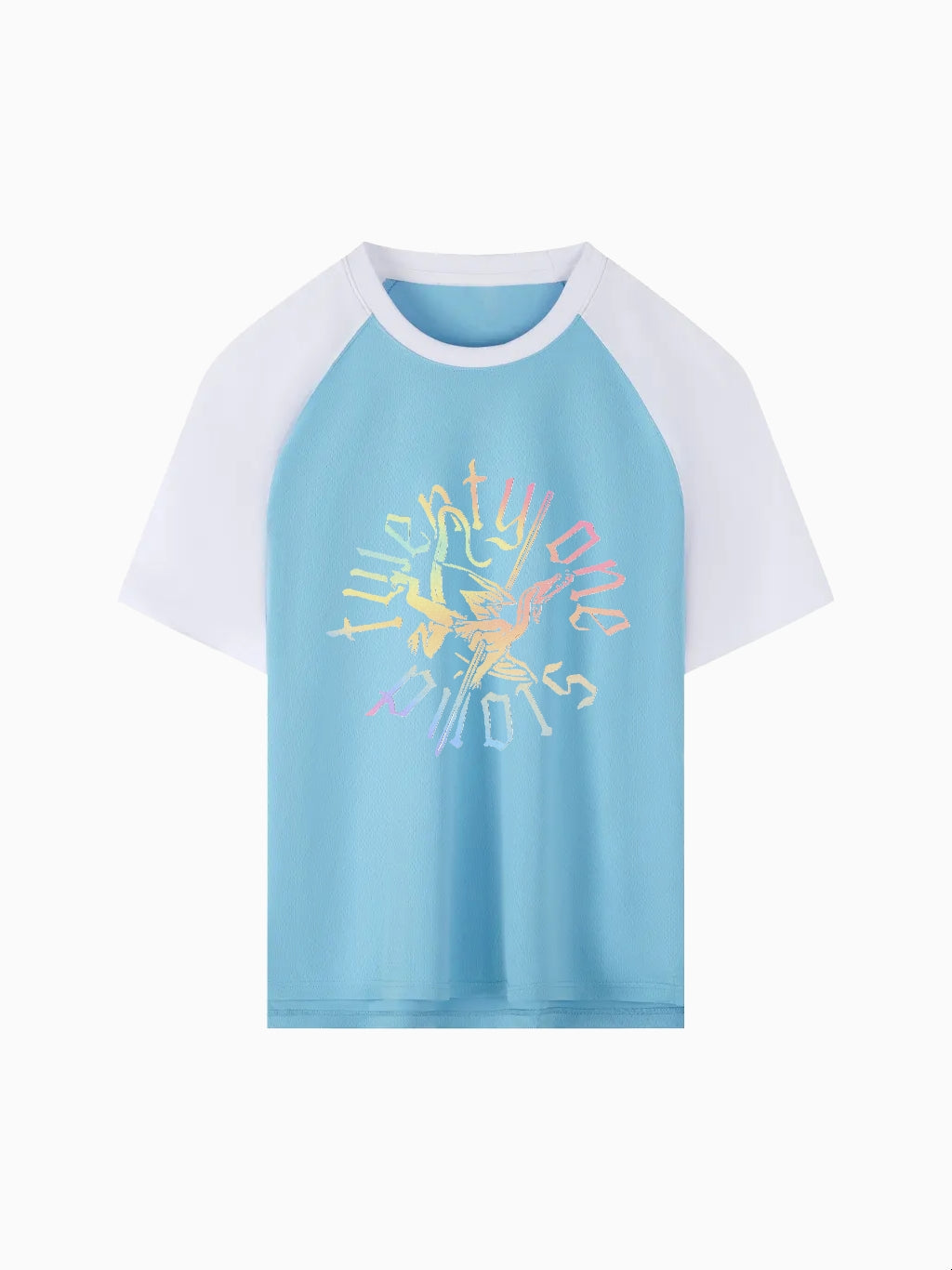 Sai  Raglan Sleeve Mesh T-Shirt