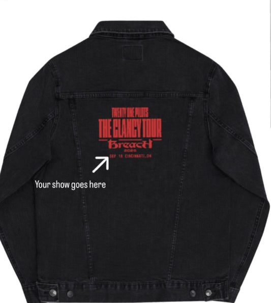 Embroidered Tour Jacket with custom show date