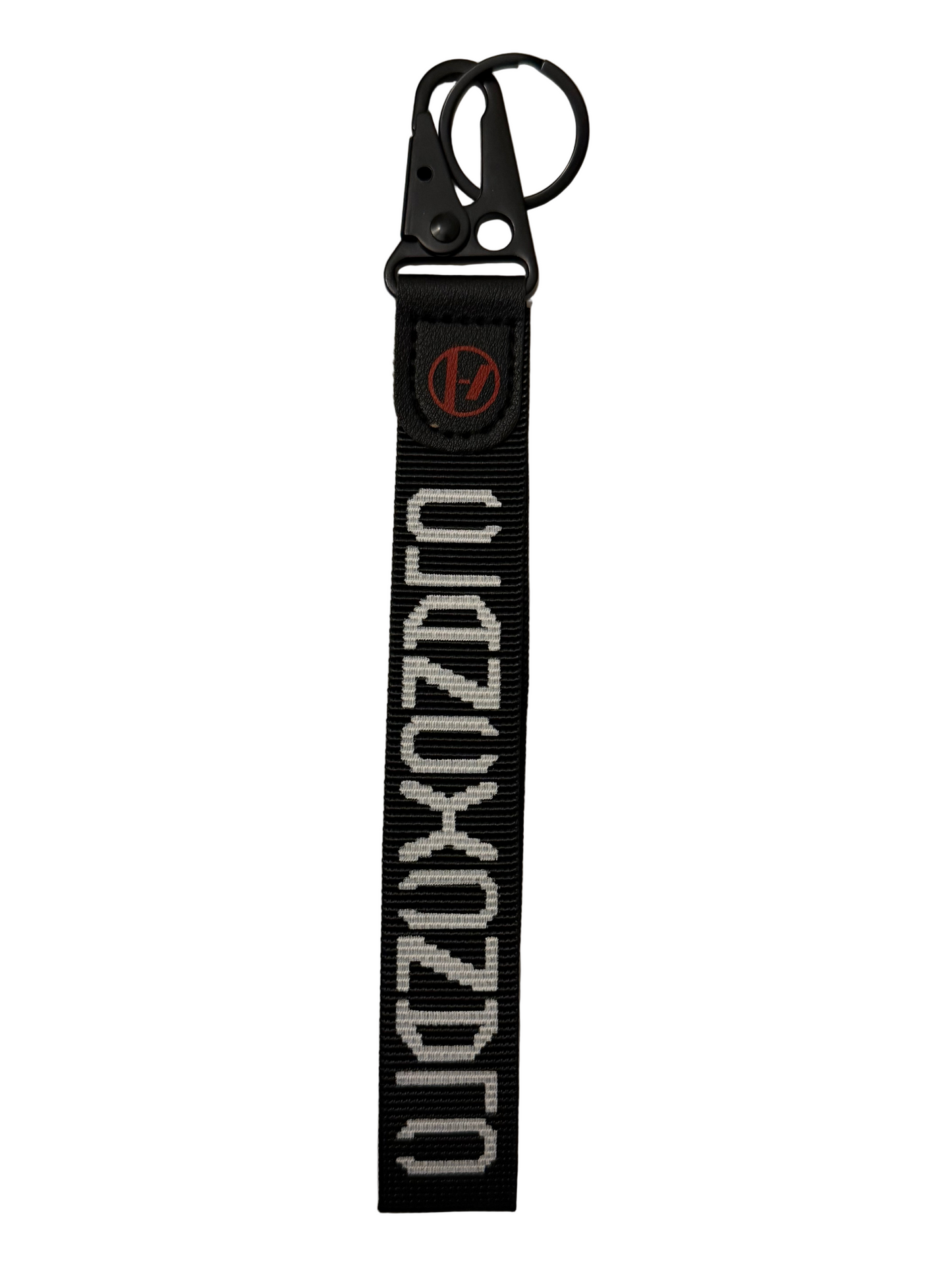 Clancy wrist keychain with logo