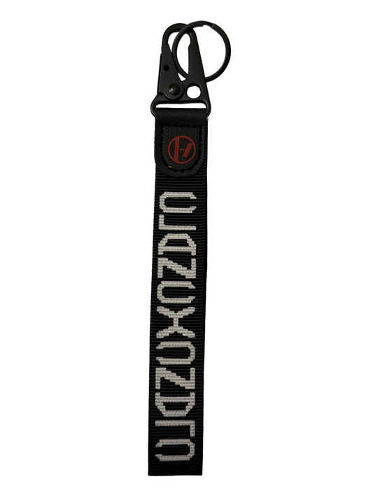 Clancy wrist keychain with logo
